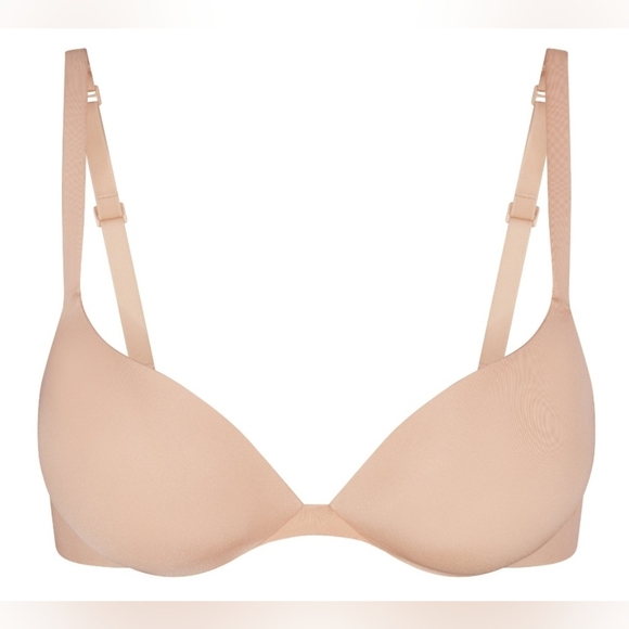 💕NWT SKIMS Ultimate Padded Plunge Pushup Push Up Teardrop bra Nude Mica 44C - Picture 14 of 14